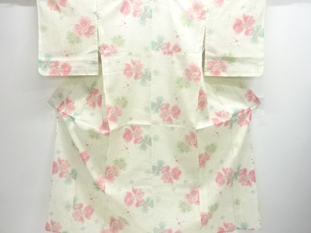 Japanese Kimono / Tsumugi Omeshi Combined weave